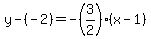 y-%28-2%29=-%283%2F2%29%28x-1%29