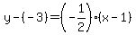 y-%28-3%29=%28-1%2F2%29%28x-1%29