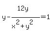 y-%2812y%5E%22%22%29%2F%28x%5E2%2By%5E2%29+=+1