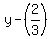 y-%282%2F3%29