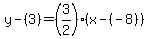 y-%283%29=%283%2F2%29%2A%28x-%28-8%29%29