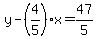 y-%284%2F5%29x=47%2F5
