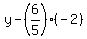 y-%286%2F5%29%28-2%29