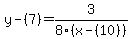 y-%287%29=3%2F8%28x-%2810%29%29