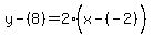 y-%288%29=2%28x-%28-2%29%5E%22%22%29