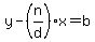 y-%28n%2Fd%29x=b