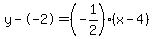 y--2=%28-1%2F2%29%28x-4%29