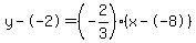 y--2=%28-2%2F3%29%28x--8%29