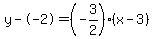 y--2=%28-3%2F2%29%28x-3%29