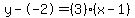 y--2=%283%29%28x-1%29