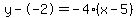 y--2=-4%28x-5%29