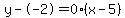 y--2=0%28x-5%29