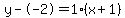 y--2=1%28x%2B1%29