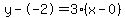 y--2=3%28x-0%29