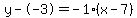 y--3=-1%28x-7%29