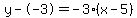 y--3=-3%28x-5%29