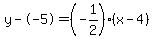 y--5=%28-1%2F2%29%28x-4%29