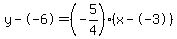 y--6=%28-5%2F4%29%28x--3%29