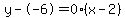 y--6=0%28x-2%29