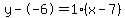 y--6=1%28x-7%29