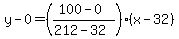 y-0=%28%28100-0%29%2F%28212-32%29%29%28x-32%29
