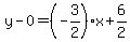 y-0=%28-3%2F2%29%2Ax%2B6%2F2