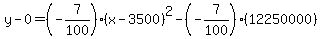 y-0=%28-7%2F100%29%28x-3500%29%5E2-%28-7%2F100%29%2812250000%29