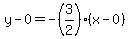y-0=-%283%2F2%29%28x-0%29