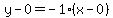 y-0=-1%2A%28x-0%29