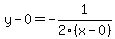 y-0=-1%2F2%28x-0%29