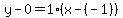 y-0=1%2A%28x-%28-1%29%29