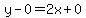 y-0=2x%2B0