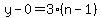 y-0=3%28n-1%29