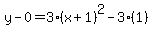 y-0=3%28x%2B1%29%5E2-3%281%29