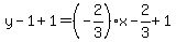 y-1%2B1=%28-2%2F3%29x-2%2F3%2B1