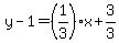 y-1=%281%2F3%29%2Ax%2B3%2F3