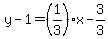 y-1=%281%2F3%29%2Ax-3%2F3