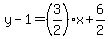 y-1=%283%2F2%29%2Ax%2B6%2F2