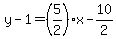 y-1=%285%2F2%29%2Ax-10%2F2