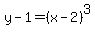 y-1=%28x-2%29%5E3