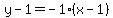 y-1=-1%28x-1%29