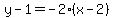 y-1=-2%28x-2%29
