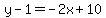 y-1=-2x%2B10