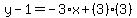 y-1=-3%2Ax%2B%283%29%283%29