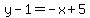 y-1=-x%2B5