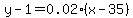 y-1=0.02%28x-35%29