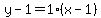 y-1=1%28x-1%29