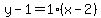 y-1=1%28x-2%29