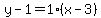 y-1=1%28x-3%29
