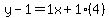 y-1=1x%2B1%284%29